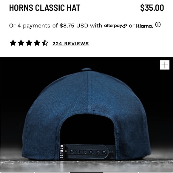 NOBULL Horns Classic Hat Navy Unisex - Picture 6 of 8